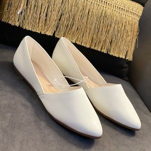 Aldo white flats size 9